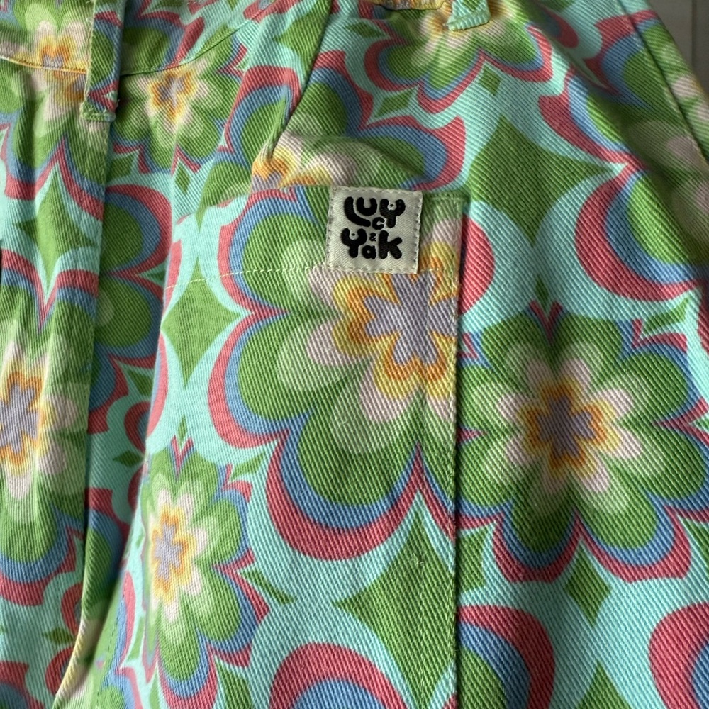 Lucy & Yak Cole Wide Leg Floral Print Pants 30 - Picture 6 of 13